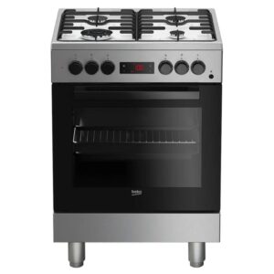 Beko FSE62110DXF Cucina a Gas 4 Fuochi Forno Elettrico con grill Classe A colore Inox