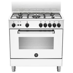 Bertazzoni La Germania Americana AMN855GBV Cucina Gas 5 Fuochi Forno a Gas ventilato Colore Bianca