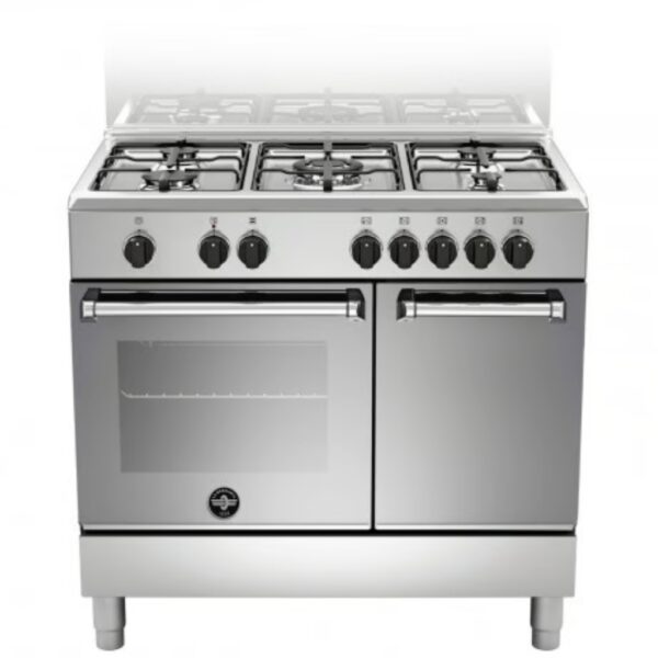 Bertazzoni La Germania Americana AMN9P5EXV Cucina a Gas Piano Cottura 5 Fuochi a Gas Forno Elettrico Classe A