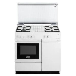 De Longhi SGGW854NED Cucina a Gas 86x50 Cm Forno a Gas Linea Smart 4 Fuochi Classe energetica A Bianco