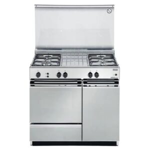 De Longhi SGGX854 N ED Cucina a Gas 86x50 cm Forno a Gas Linea Smart 4 Fuochi Classe energetica A Acciaio Inox