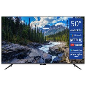 COOCAA 50S6M TV Led (Flat, 50 Zoll / 127 cm, UHD 4K, SMART TV, Android 10.0) By Metz