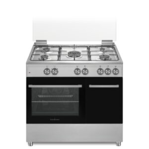 Schaub Lorenz SS590EX Cucina 90 x 60 cm 5 Fuochi a Gas Forno Elettrico Classe A Colore Acciaio Inox