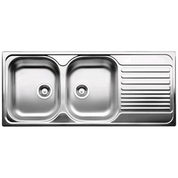 Blanco TIPO 8 S COMPACT Tipo Lavello incasso cm. 116 x 50 inox - Gocciolatoio destro