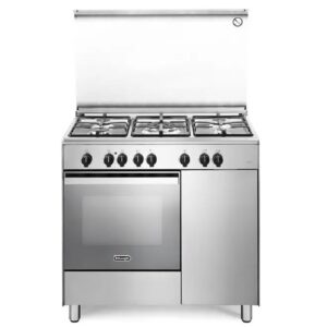 De’Longhi DEMX 96 B5 ED Cucina a Gas 90x60 Cm 5 Fuochi Forno Elettrico Multifunzione Classe Energetica A Vano Porta bombola