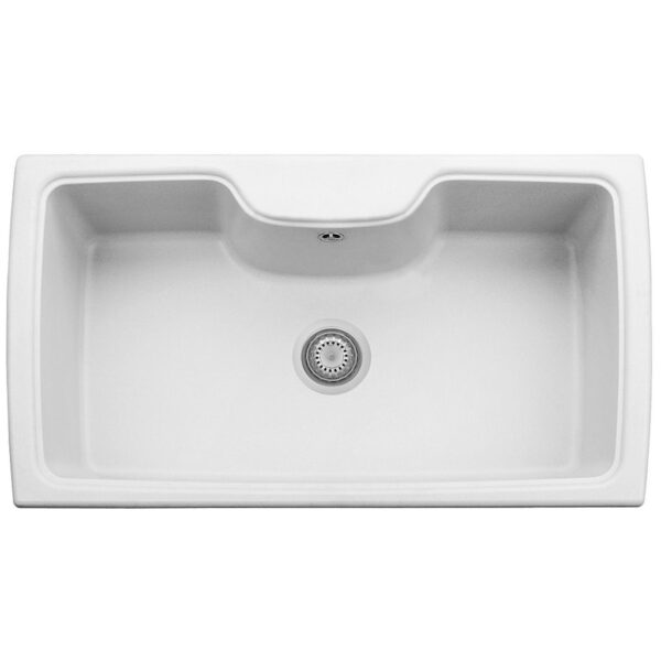 Plados Telma HR0860 UG 98 - MICROULTRAGRANIT Harmony Lavello 1 vasca cm. 88 x 50 - bianco