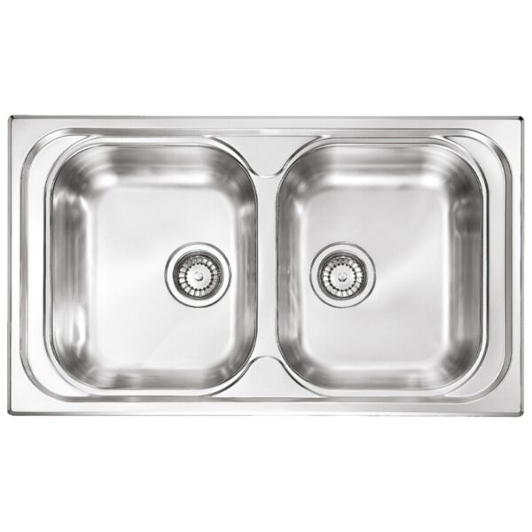 Plados Telma TL08620 Universal Lavello 2 vasche cm. 99x50 - inox