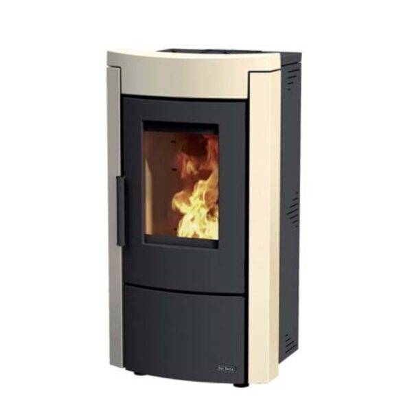 Dal Zotto Wanna Termostufa a Pellet Idro 12 kW 20 Kg 344 m3 Avorio