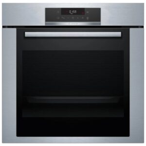 Bosch HBA372BS0 Forno Elettrico Pirolitico da Incasso Ventilato Multifunzione con Grill e Funzione Pizza 74 Litri 60 cm Classe A colore Inox