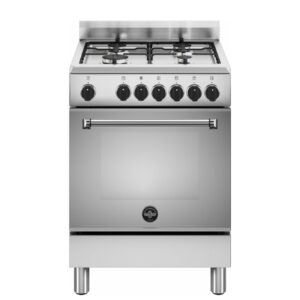 Bertazzoni La Germania Americana AMN664EXV24 Cucina a Gas Piano cottura 4 Fuochi Forno elettrico Multifunzione 56 L Classe A Inox