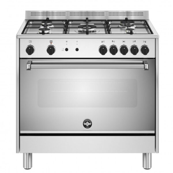 Bertazzoni La Germania Americana AMN965GXV24 Cucina a Gas Piano cottura 5 Fuochi Forno elettrico Multifunzione 117 L Classe A Inox