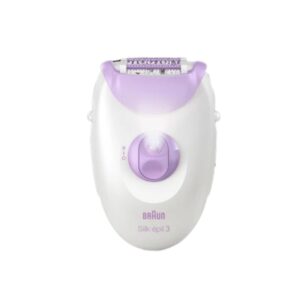 Braun SE3000 Silk-épil 3 Epilatore Elettrico Donna 2 Velocità 20 Pinze ViolaBianco