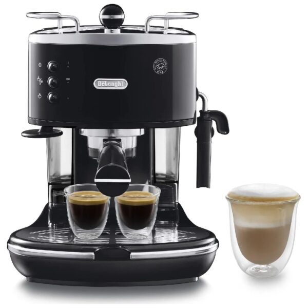 De Longhi ECO 311.BK Macchina per espresso 1.4 L 2 Tazze Acciaio inossidabile Nero