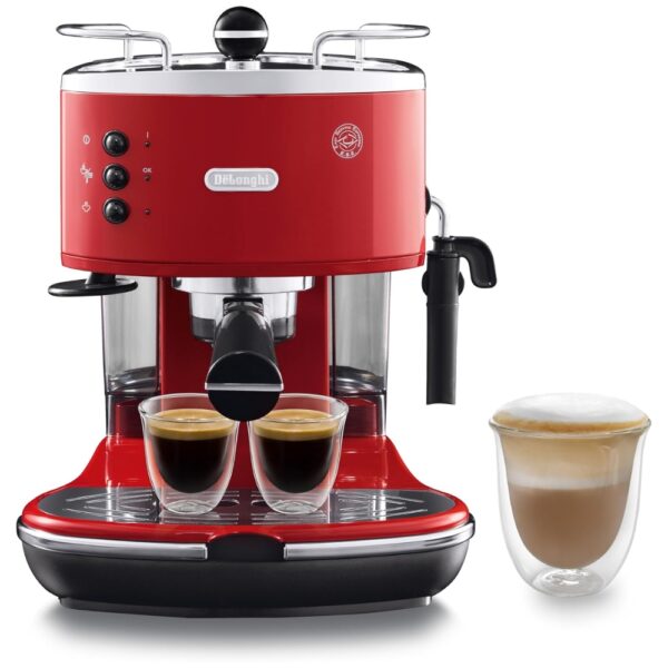 De Longhi ECO 311.R Macchina per espresso 1.4 L 2 Tazze Acciaio inossidabile Rosso