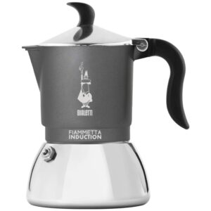 Bialetti Caffettiera Fiammetta Grigia per Induzione 2 Tazze 0007148