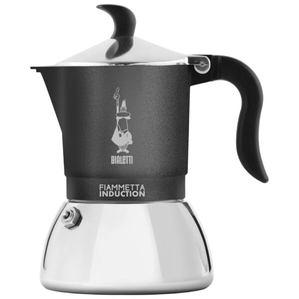 Bialetti Caffettiera Fiammetta Grigia per Induzione 4 Tazze 0007145