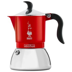 Bialetti Caffettiera Fiammetta Rossa per Induzione 2 Tazze 0007147