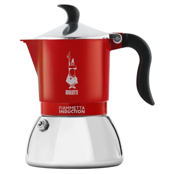 Bialetti Caffettiera Fiammetta Rossa per Induzione 4 Tazze 0007144