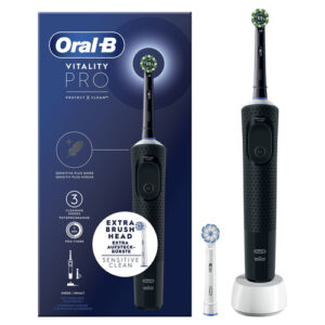 Oral-B Vitality Spazzolino Elettrico Ricaricabile Pro Nero 2 testine