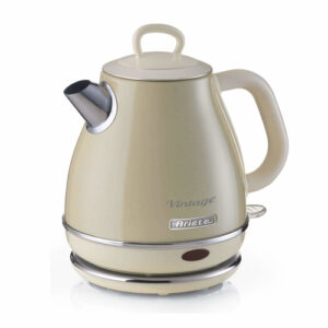 Ariete 2868 Bollitore Elettrico Vintage 1 Litro Autospegnimento Acciaio Inox 1600 W Beige