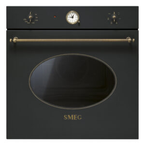 Smeg SF800AO Serie Coloniale Forno Elettrico da Incasso Ventilato Multifunzione con Grill 70 Litri 60 cm Classe A colore Antracite